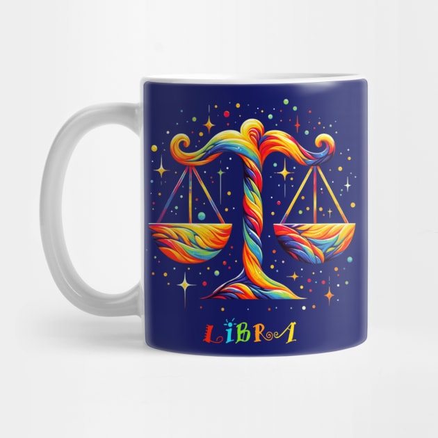 Vibrant Libra Zodiac Sign by 2HivelysArt